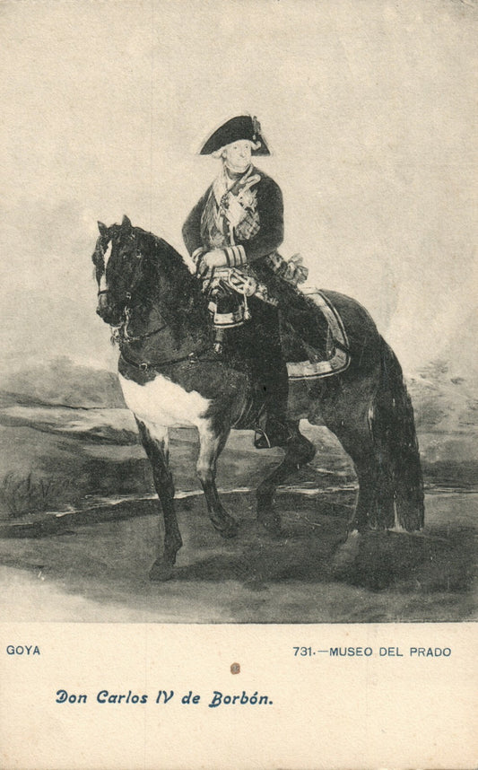 731 Goya Don Carlos IV de Borbon  French France Folklore Fashion Horse Postcard