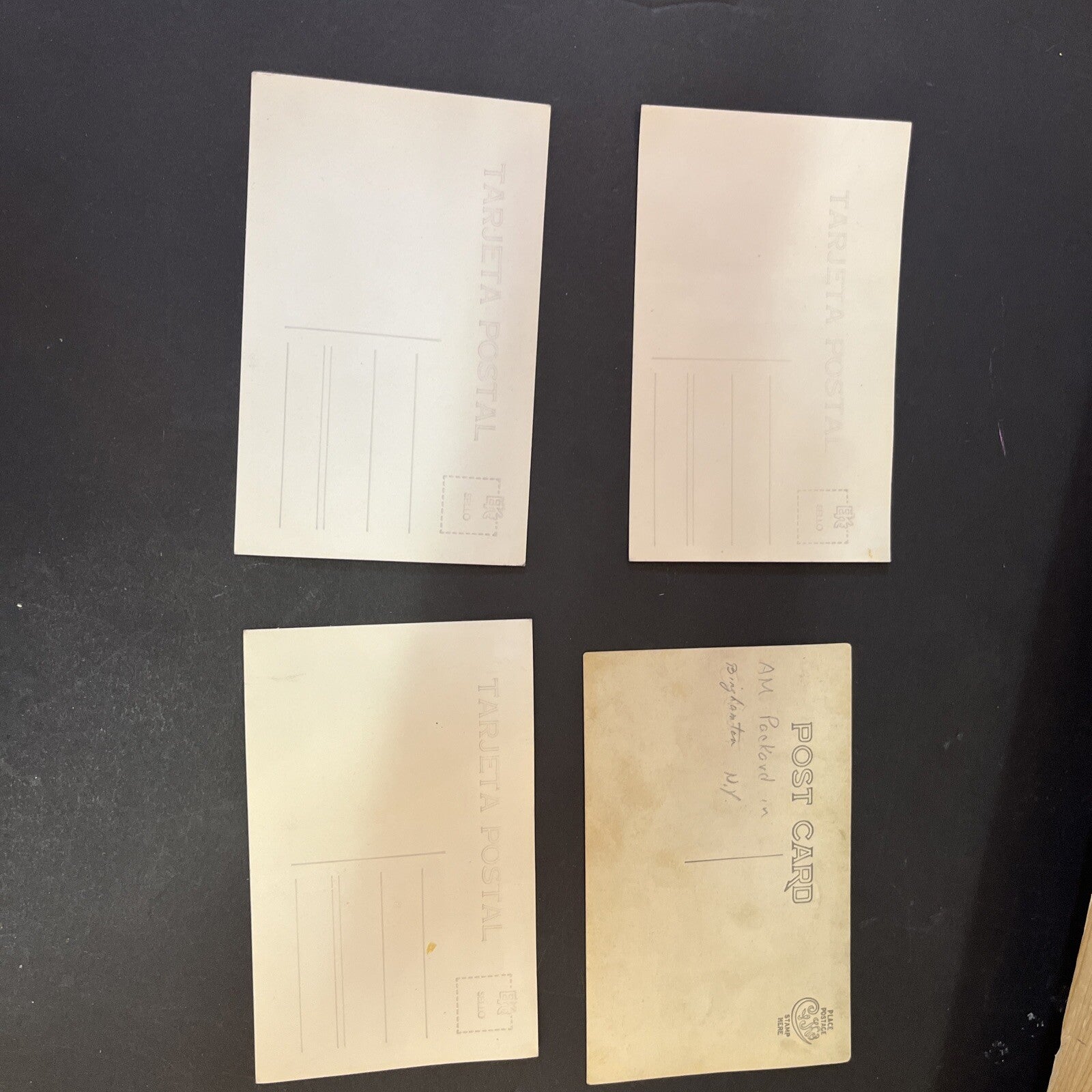 Vintage RPPC  Group Lot of 4 Real Photo Postcards ,