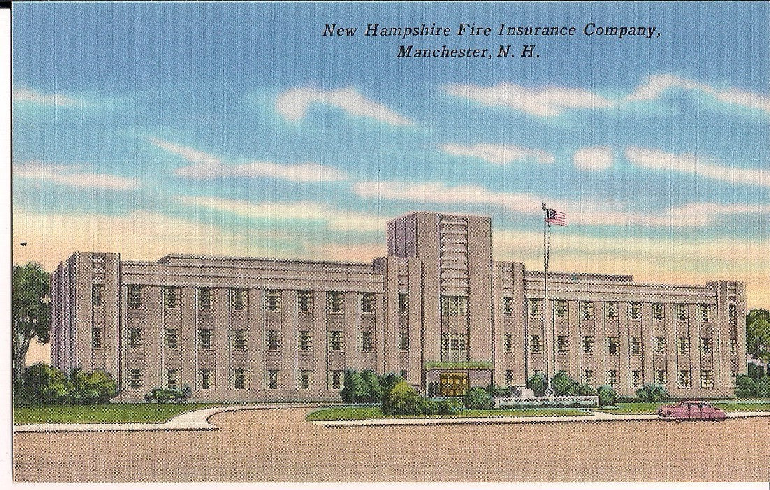 New Hampshire Fire Insurance Company Manchester New Hampshire NH Postcard