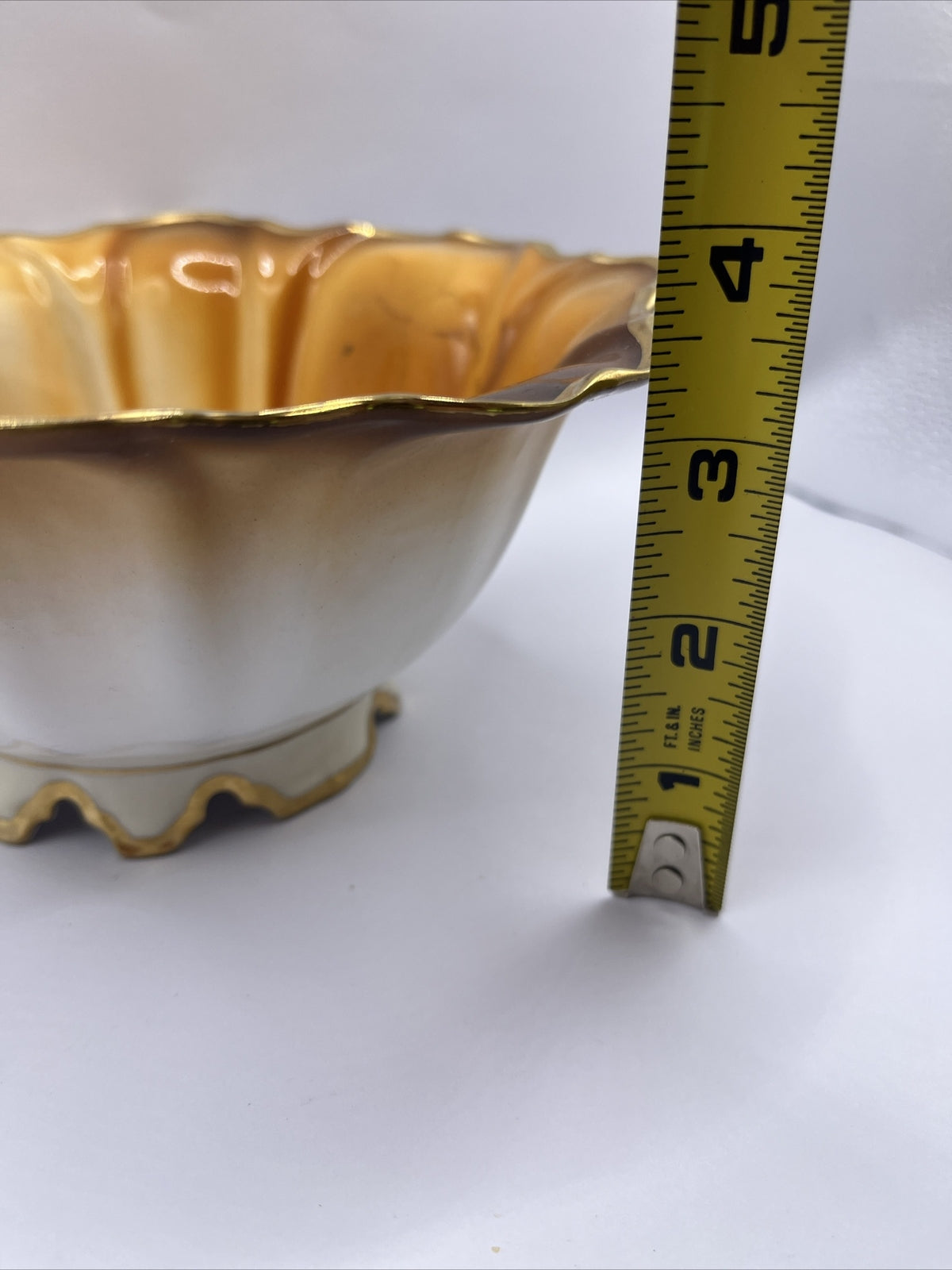 Vintage Nippon MORIMURA Bros Porcelain Hand-painted Bowl Green Mark~ ROSES