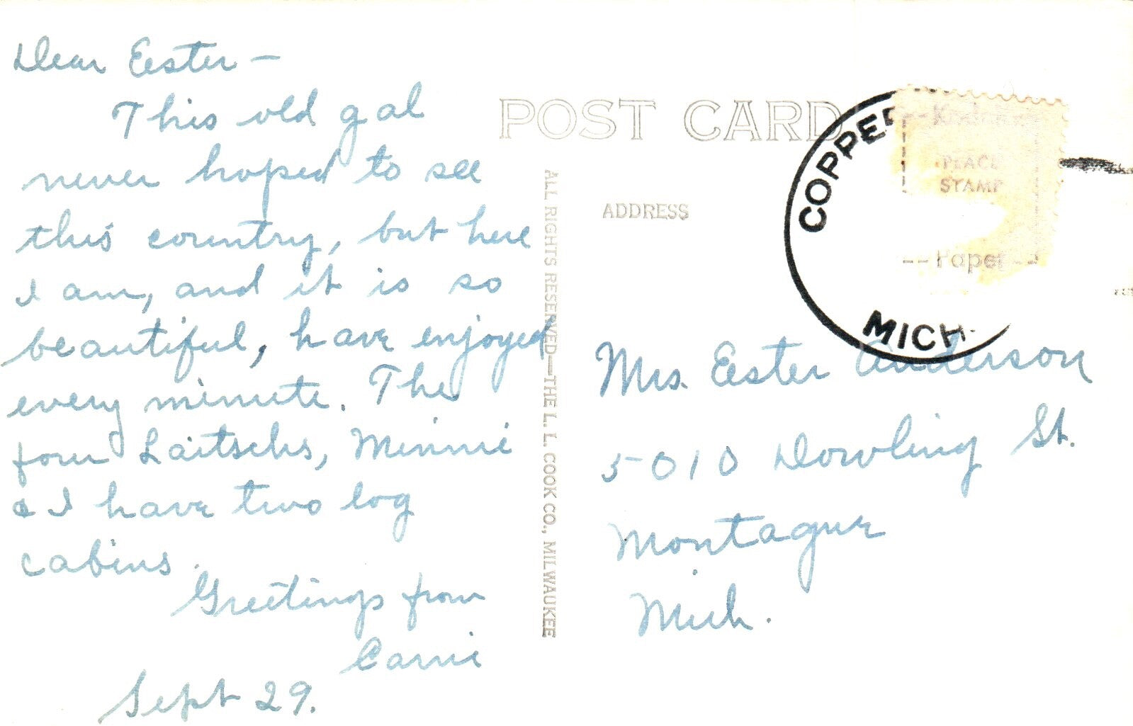 US 41 at The Cliffs Michigan Copper Country Upper Peninsula  Mich MI Postcards