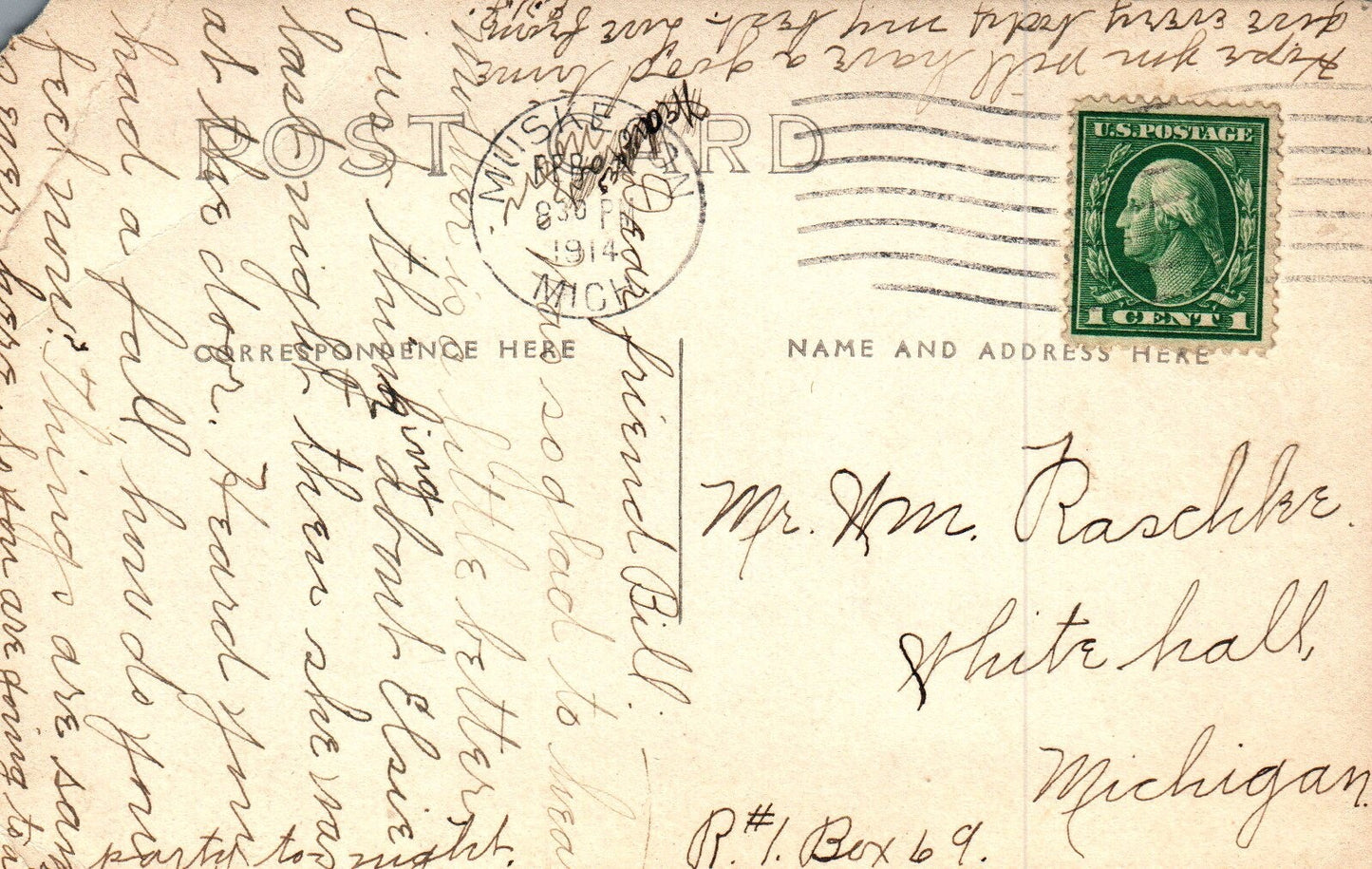 Snyder's Hill at Duck Lake Mich MI Postcards