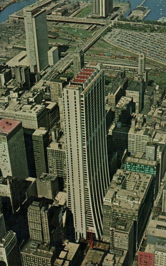 The First National Bank Building Aerial View Chicago Illinois IL Postcard