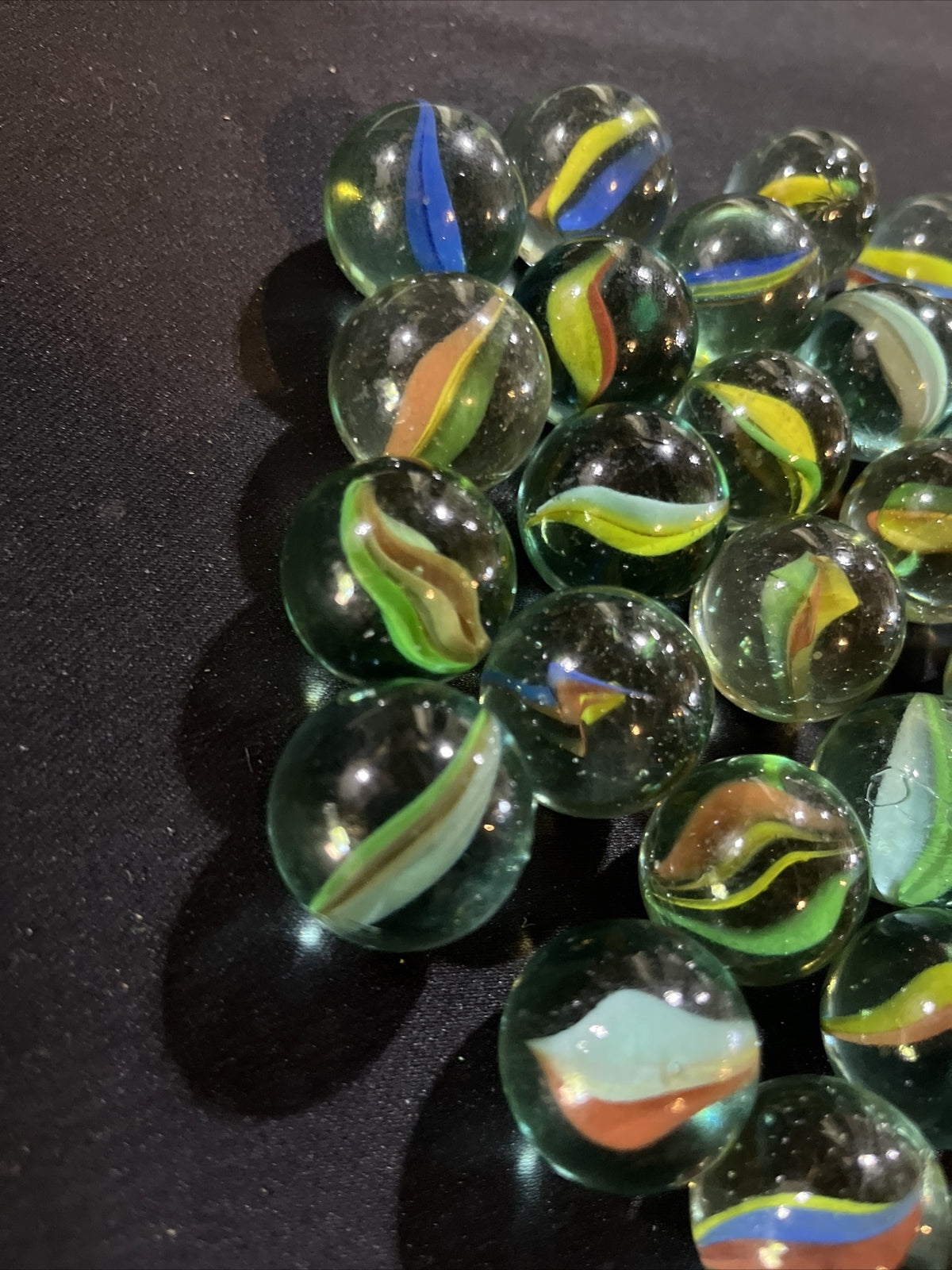 Vintage Lot of 30 Cat’s Eye Marbles