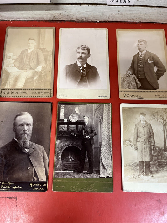 antique cabinet card lot of 6