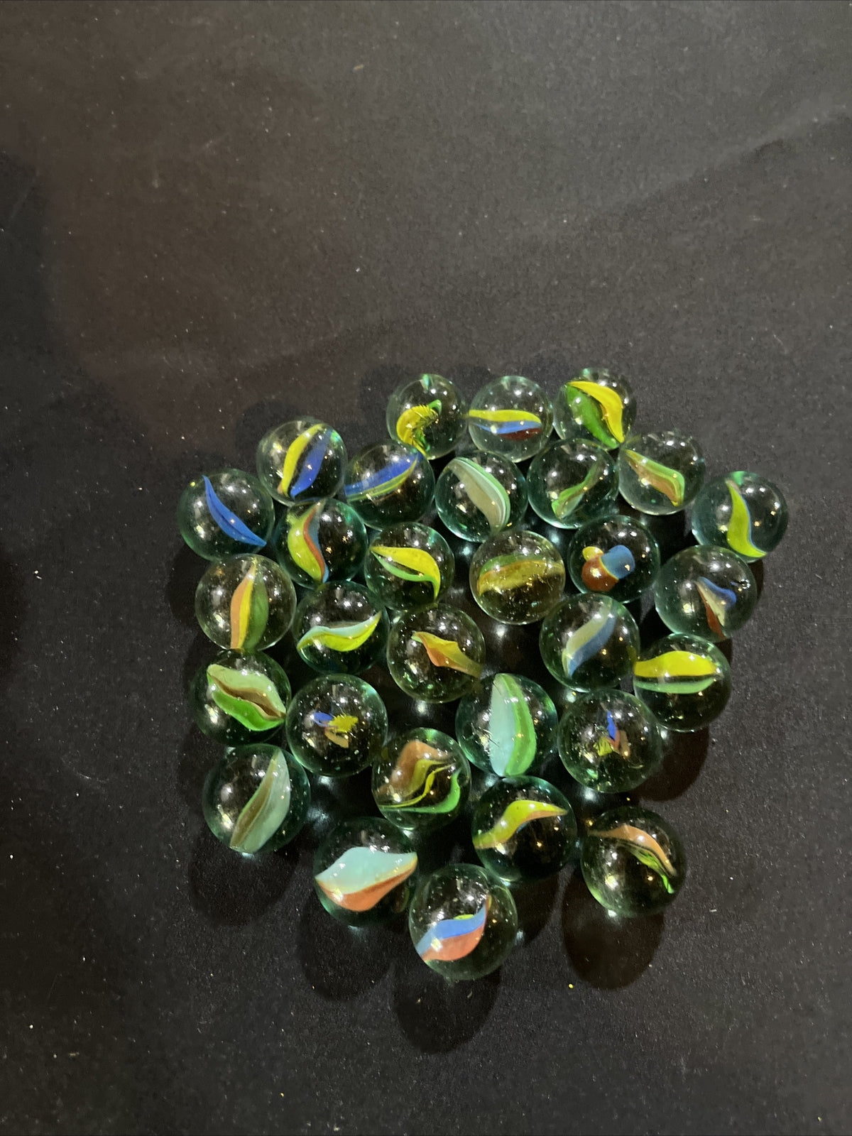 Vintage Lot of 30 Cat’s Eye Marbles