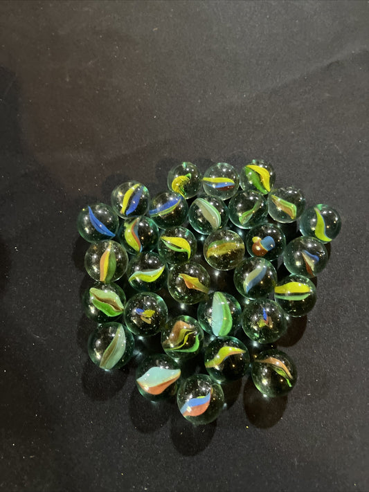 Vintage Lot of 30 Cat’s Eye Marbles