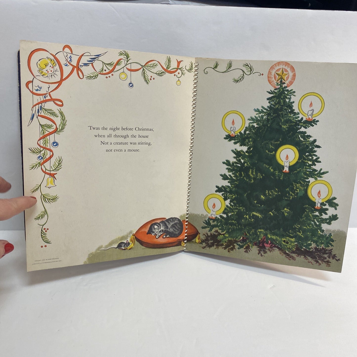 RARE VTG 1944 The Night Before Christmas Animated By Meg Wohlberg Pop Ups USA