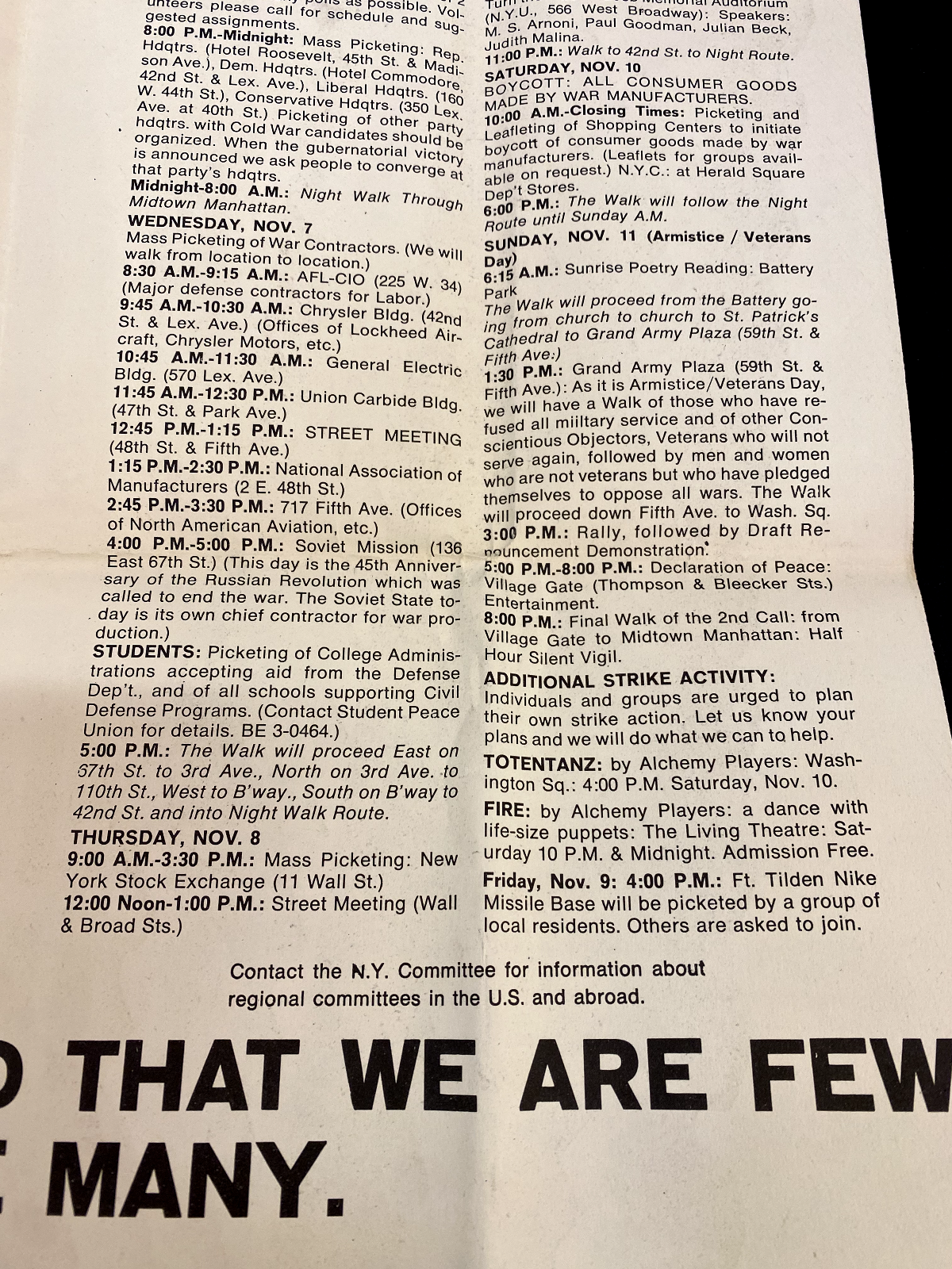 1962 Nuclear Weapons Test Ban Pamphlet No Nukes Strike For Peace 60s Peace