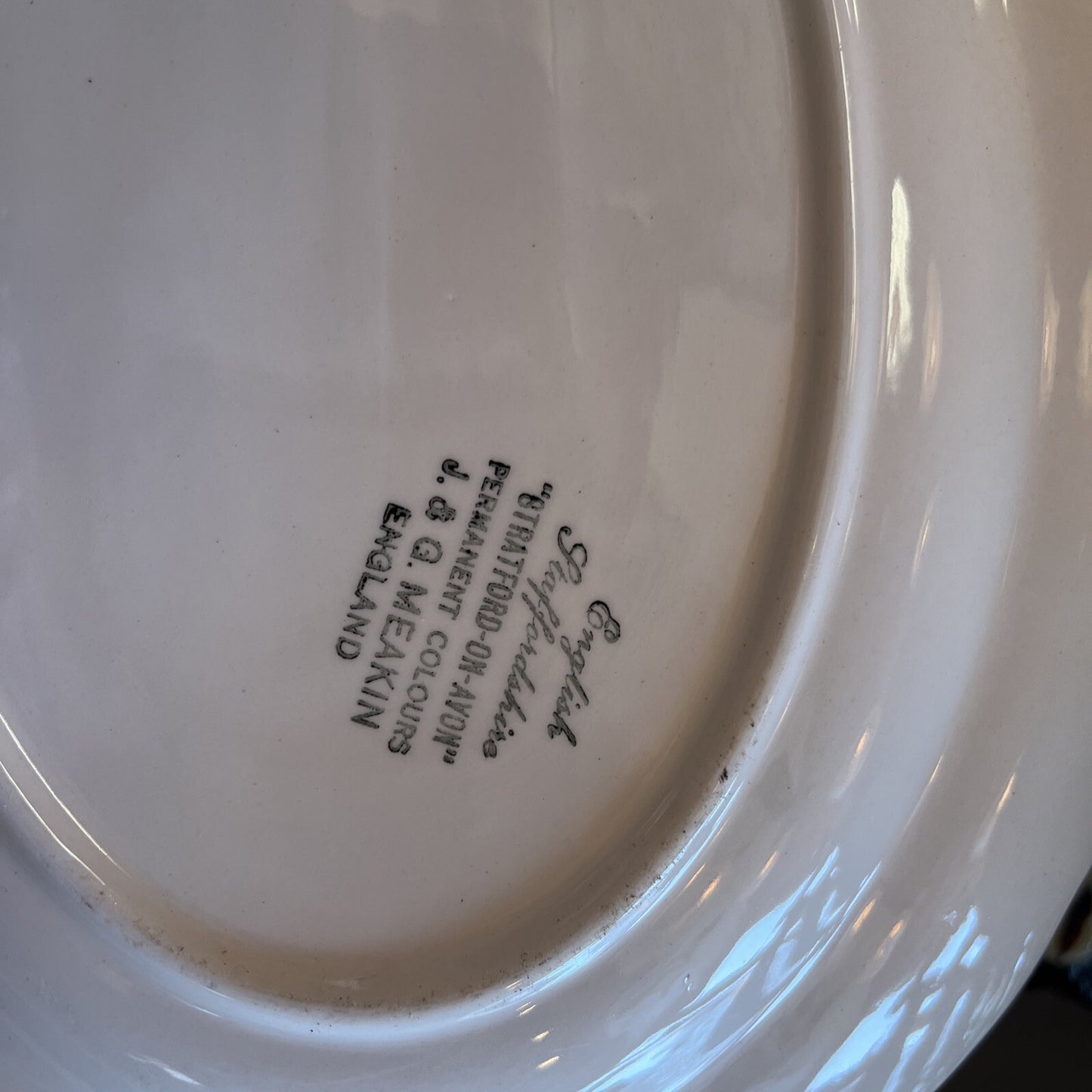 Beautiful 12” English Staffordshire  China Platter