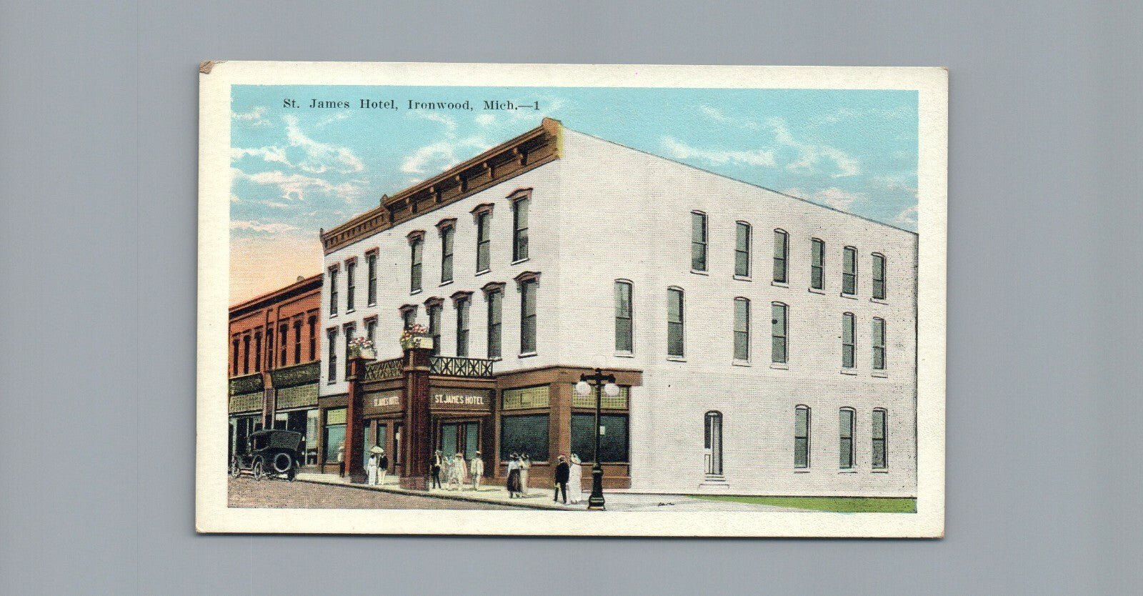  St James hotel Ironwood Michigan Mich MI Postcard