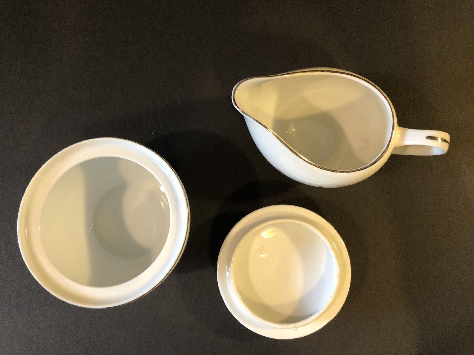 Cherry Blossom #1067 Fine China Creamer and Sugar Bowl Japan Dishware