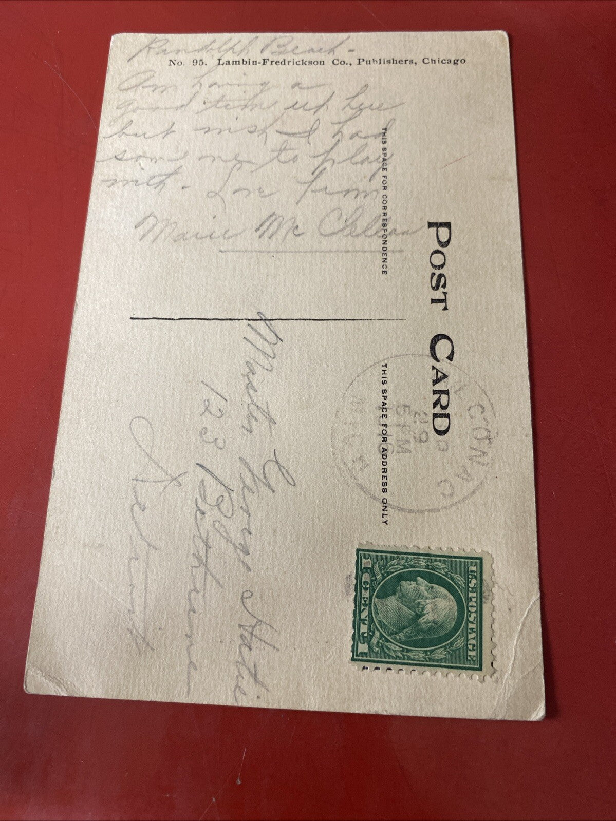 Girl Crying Over broken Doll Child Vintage Postcard No 95 Lambia Frederickson