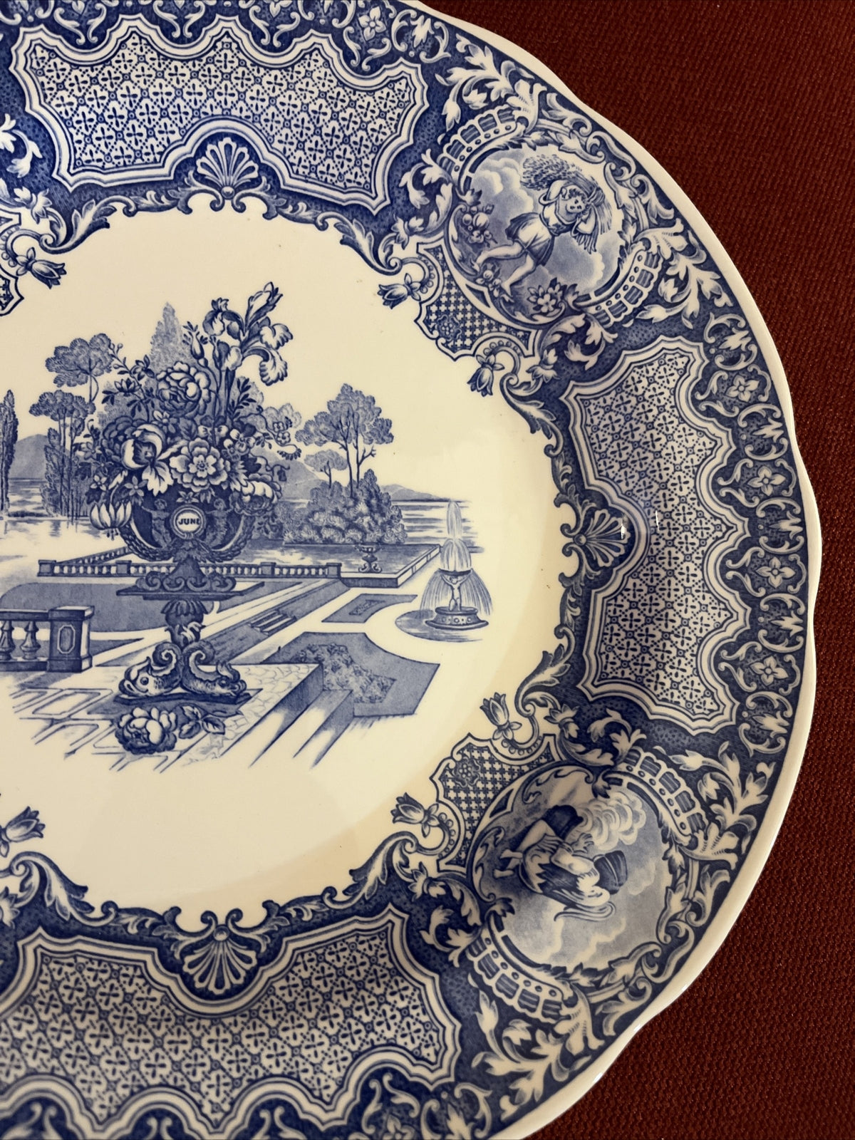 SPODE BLUE ROOM COLLECTION SERIES "Seasons" Plate