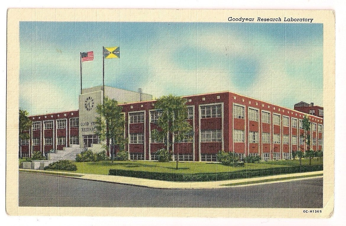 1952 Goodyear Research Laboratory Akron OH Ohio  Postcard