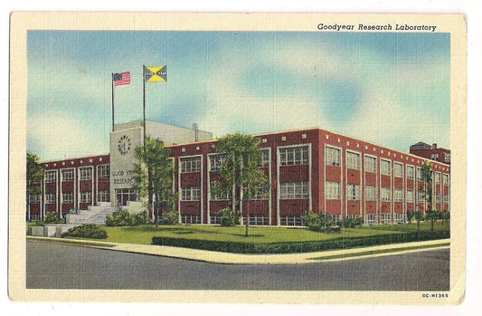 1952 Goodyear Research Laboratory Akron OH Ohio  Postcard