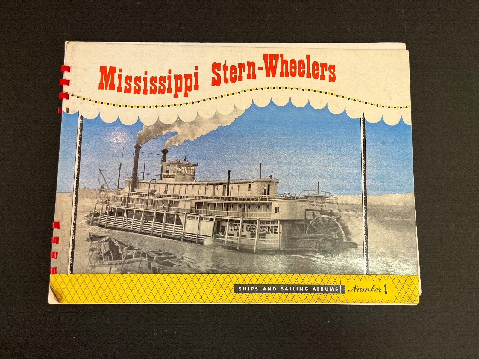 Vintage Mississippi Stern-Wheeler Ships and Sailing Albums Bo. 1