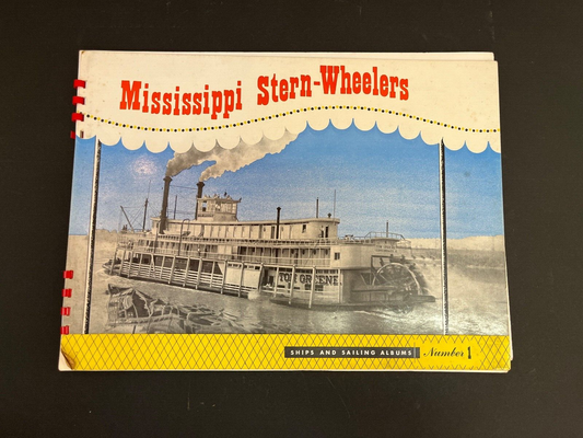 Vintage Mississippi Stern-Wheeler Ships and Sailing Albums Bo. 1