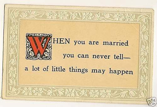 Samson Brothers Series 3 When you are married you can never tell Babies Postcard