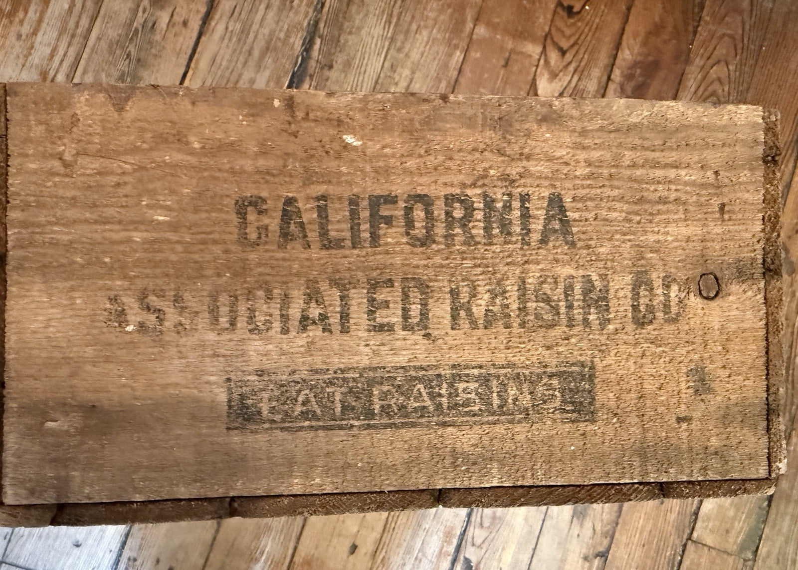 RARE Vintage Wood Crate Special Sun-Maid Raisin Growers Assoc Fresno California