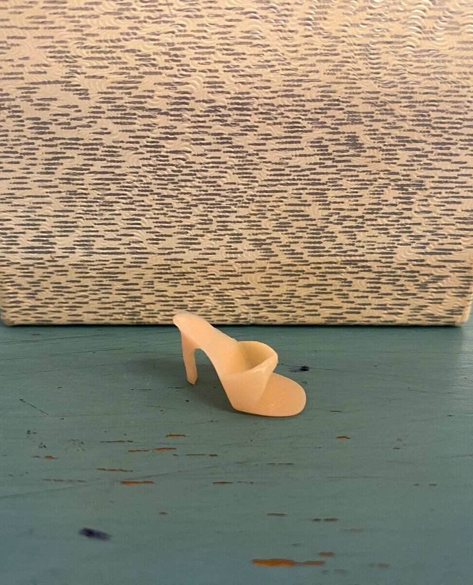 ONE HEEL INCLUDED BARBIE Vintage LIGHT PINK Open Toe High Heel JAPAN