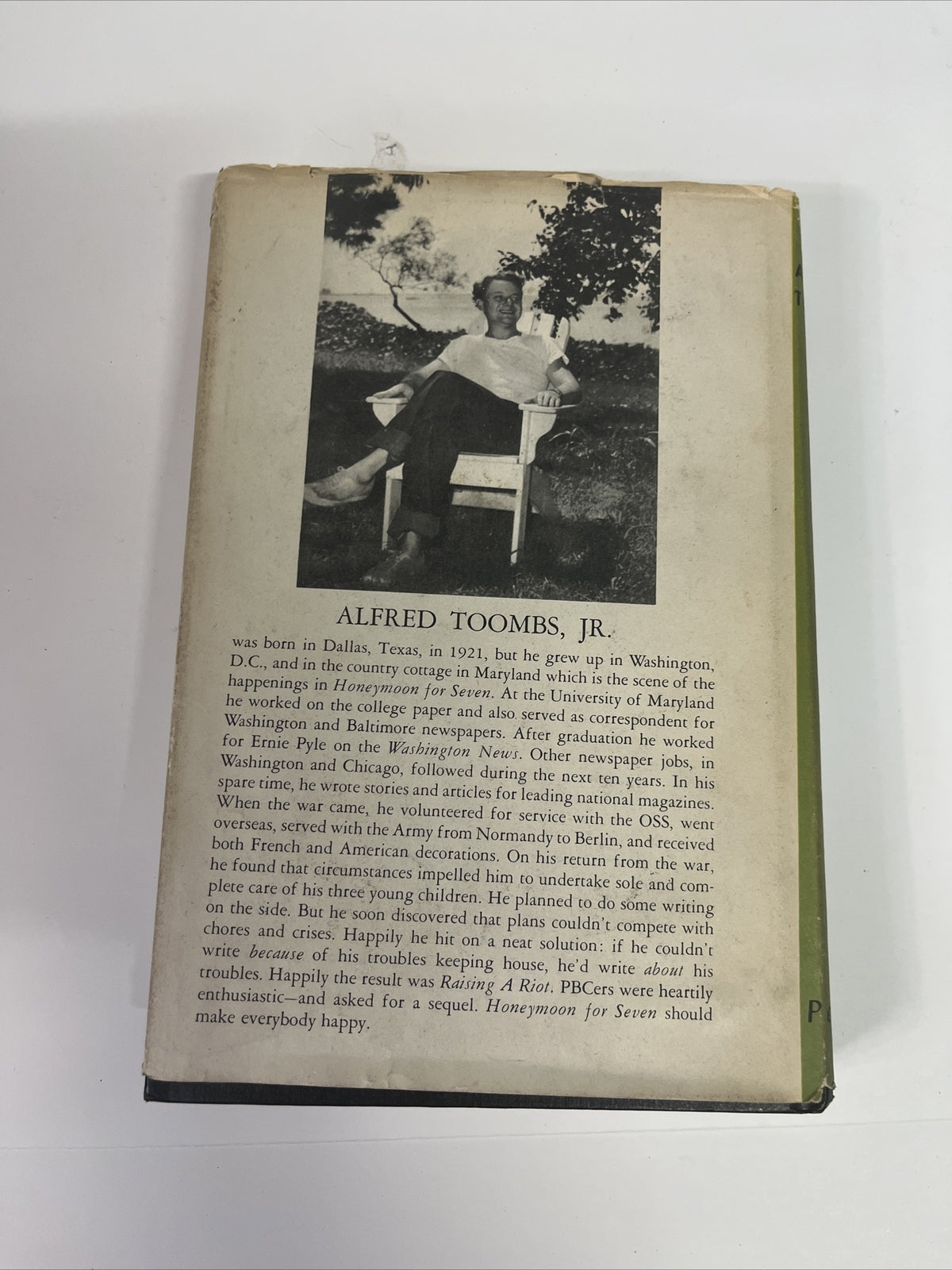 1951 Honeymoon for Seven by Alfred Toombs