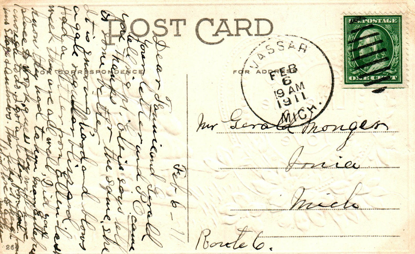 Couple Sit on Fence Watching Sunset Blue Flowers Gold Valentines Postcard 264