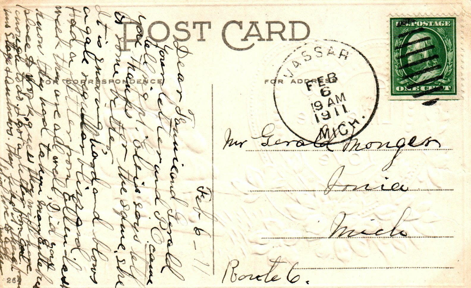 Couple Sit on Fence Watching Sunset Blue Flowers Gold Valentines Postcard 264