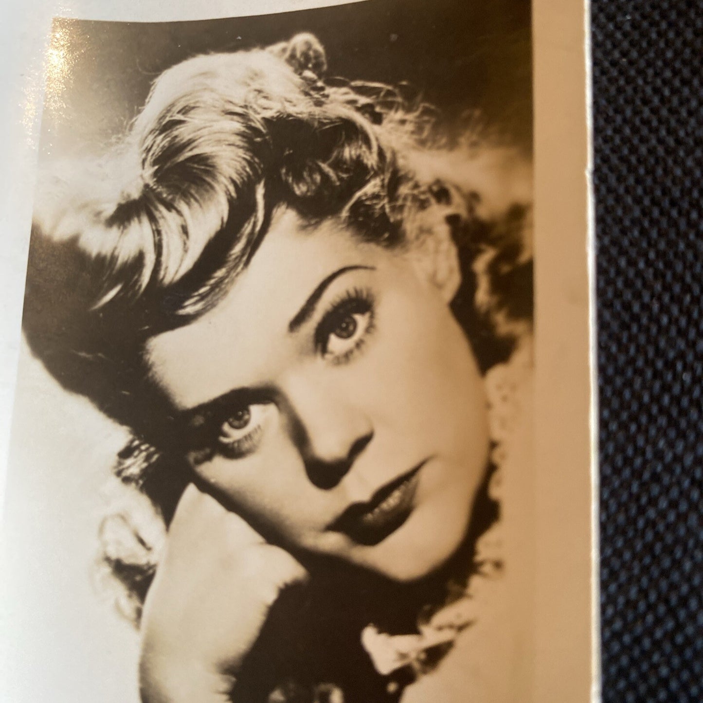 Real Photo  Alice Faye 2.5" x 4" Hollywood Movie Star Fan Club