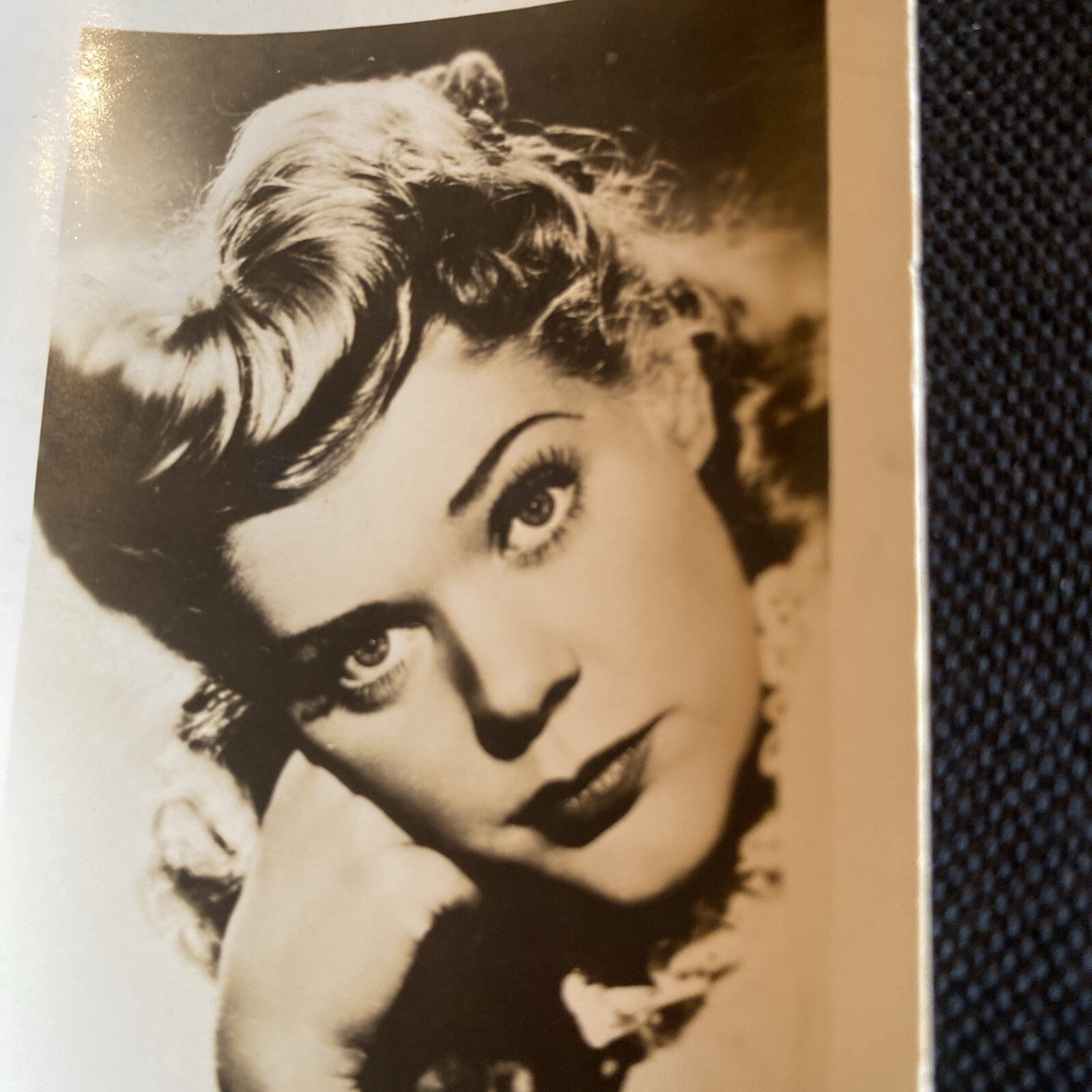Real Photo  Alice Faye 2.5" x 4" Hollywood Movie Star Fan Club
