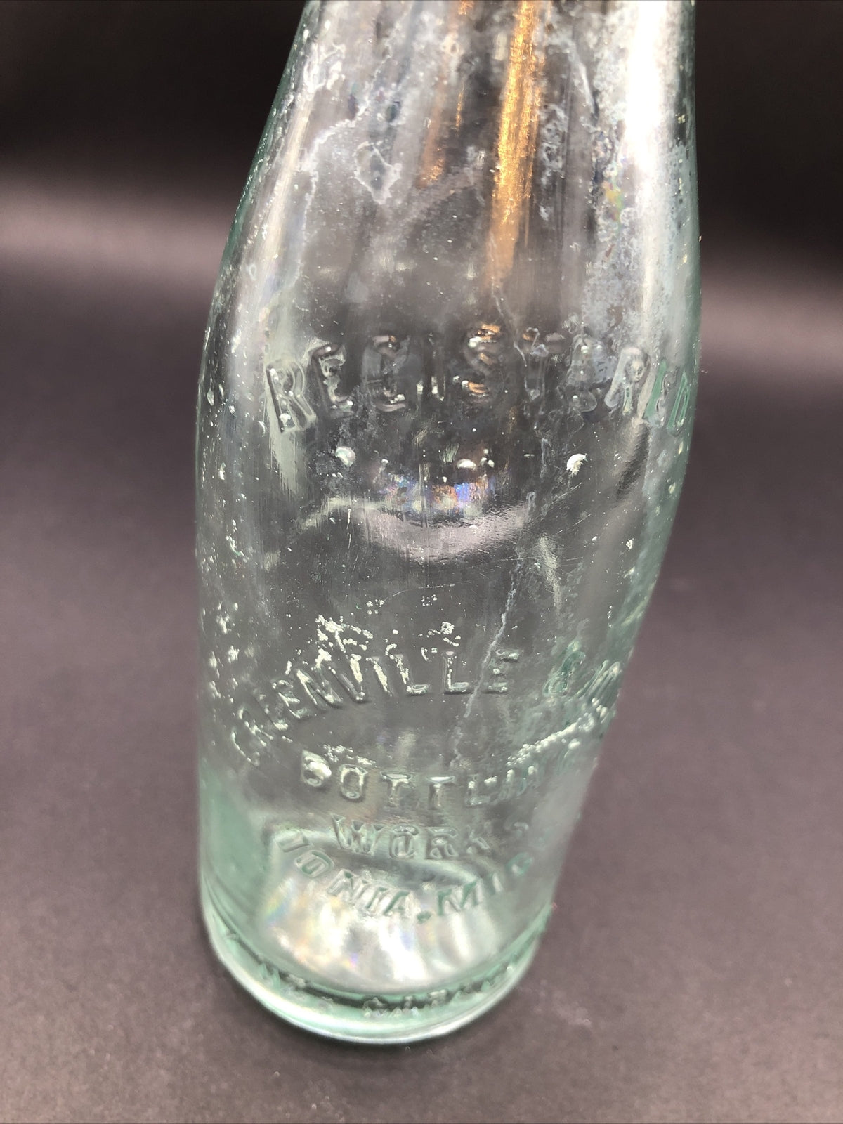 Greenville & Ionia Bottling Works Vintage 7 oz Bottle  Ionia Michigan MI MICH