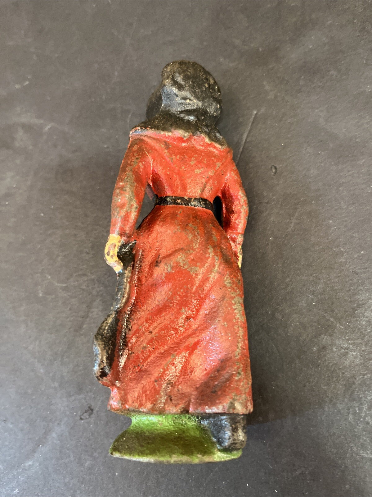 Vintage Primitive Amish Woman Handpainted iron