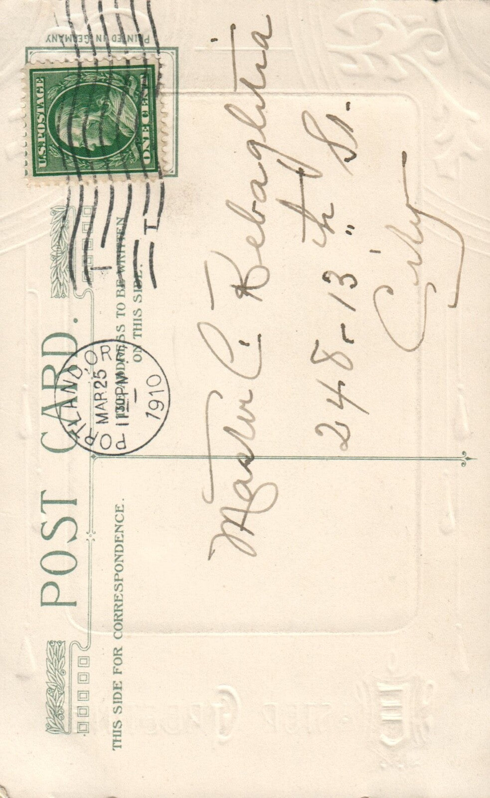 Silver Embossed Chicks Hens Roosters Wondering Outside Easter Greetings Postcard