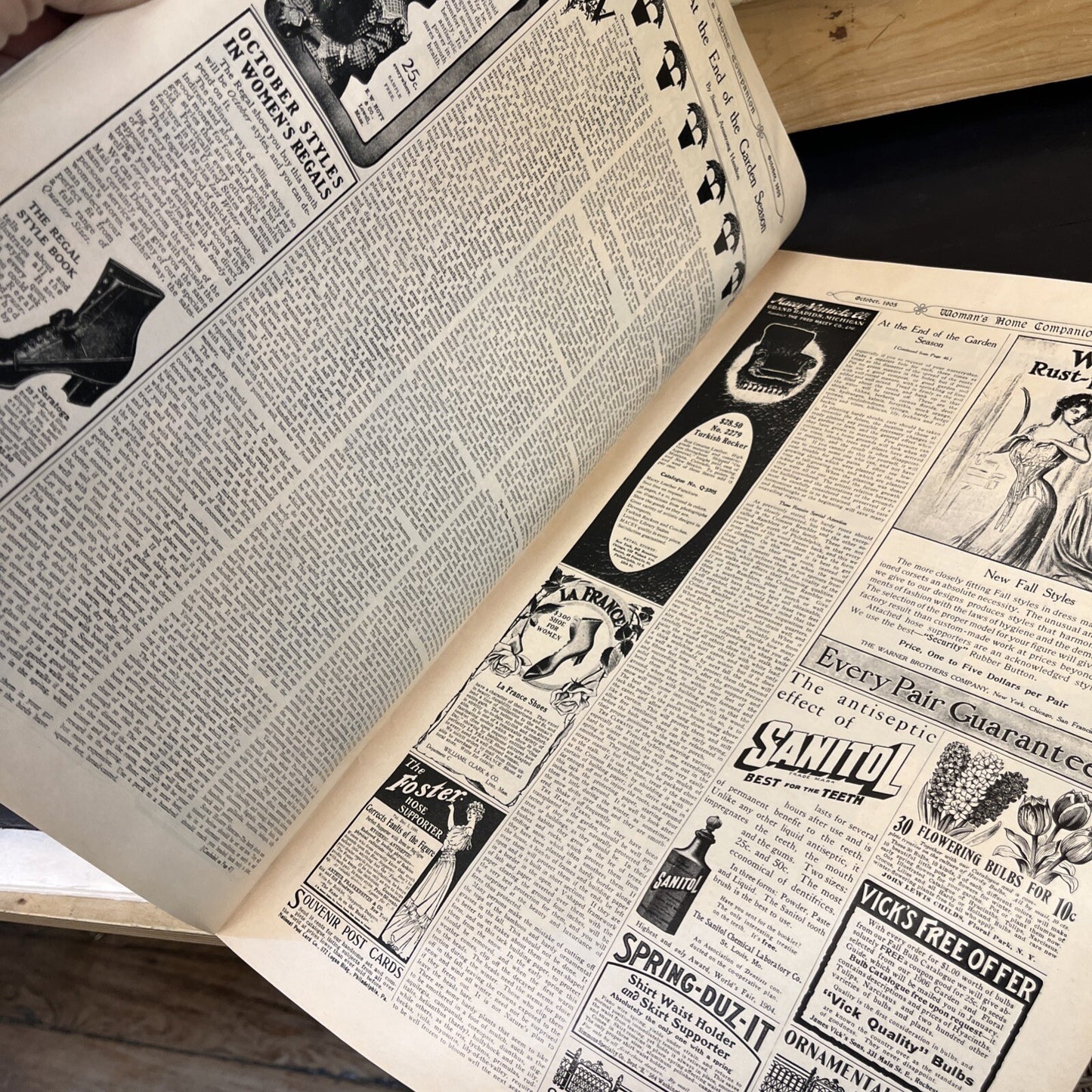 Rare Antique Orig VTG 1905 Woman's Home Companion Ladies Magazine