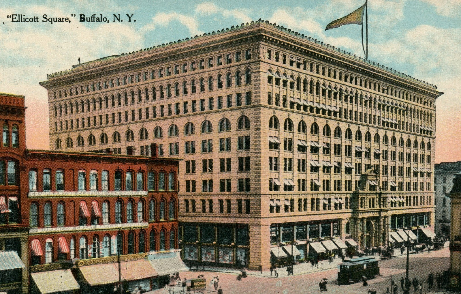 Ellicott Square Buffalo New York NY Postcard