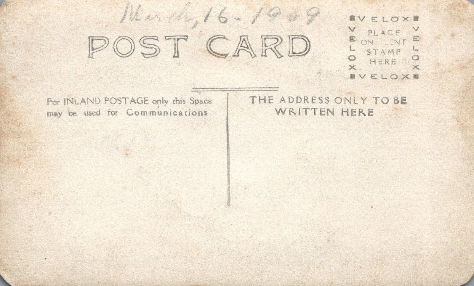 1909 Family Real Photo Postcard