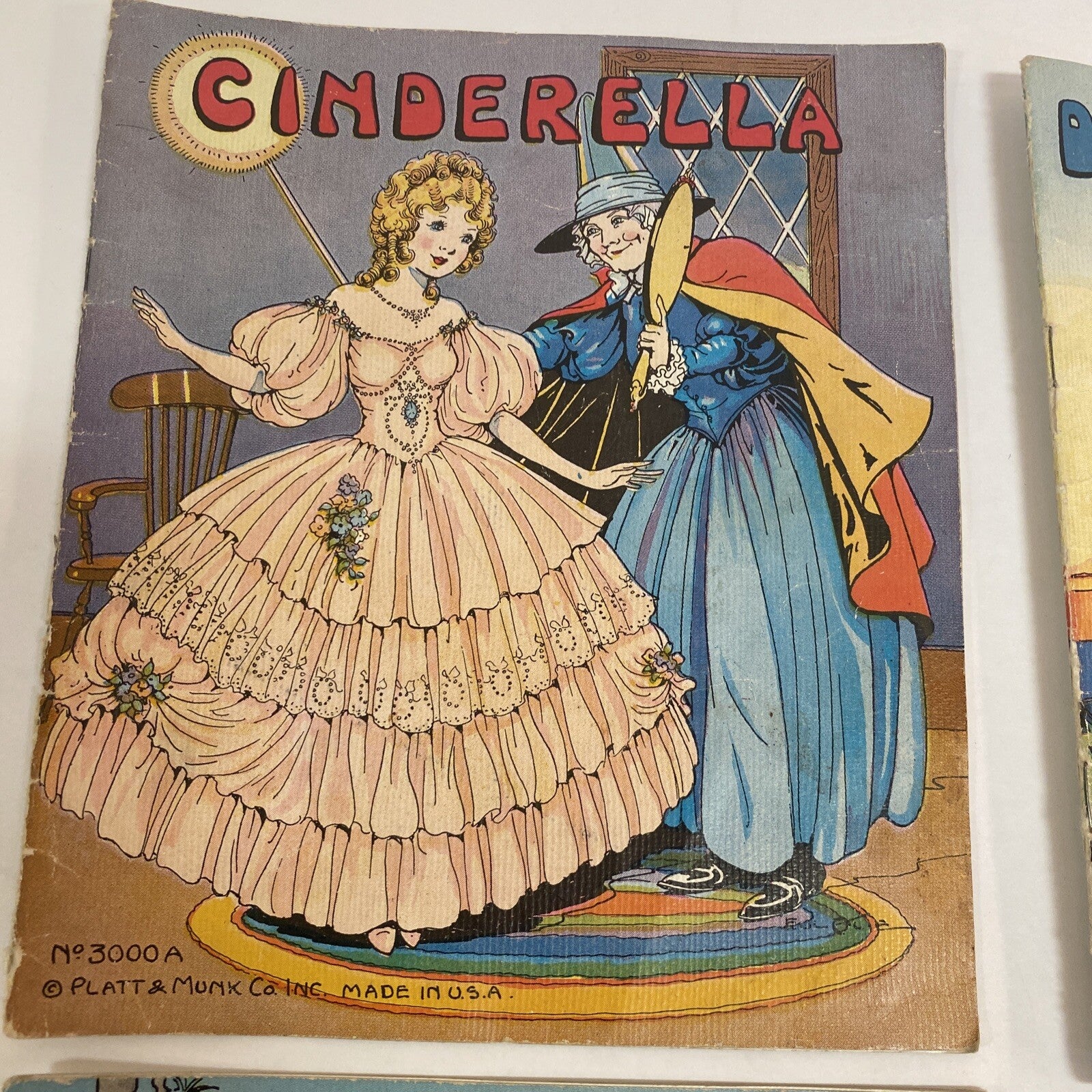 My Own Fairy Tale Library 8 LINENLIKE Books In A Box~Platt & Munk~No  3000~1939