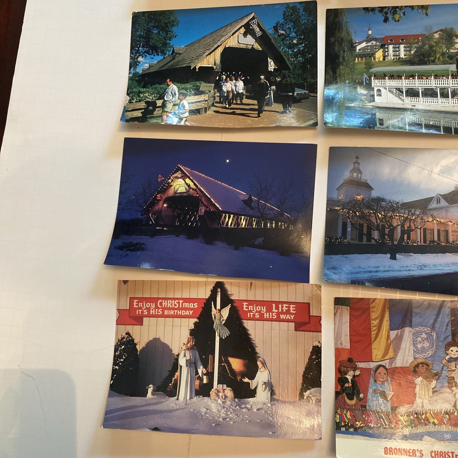 11 Frankenmuth Bronner's Bavarian Inn Christmas Float Mich Michigan MI Postcard