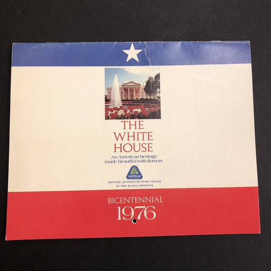 1976 Flowers by Olde English White House Bicentennial Advertising Calendar