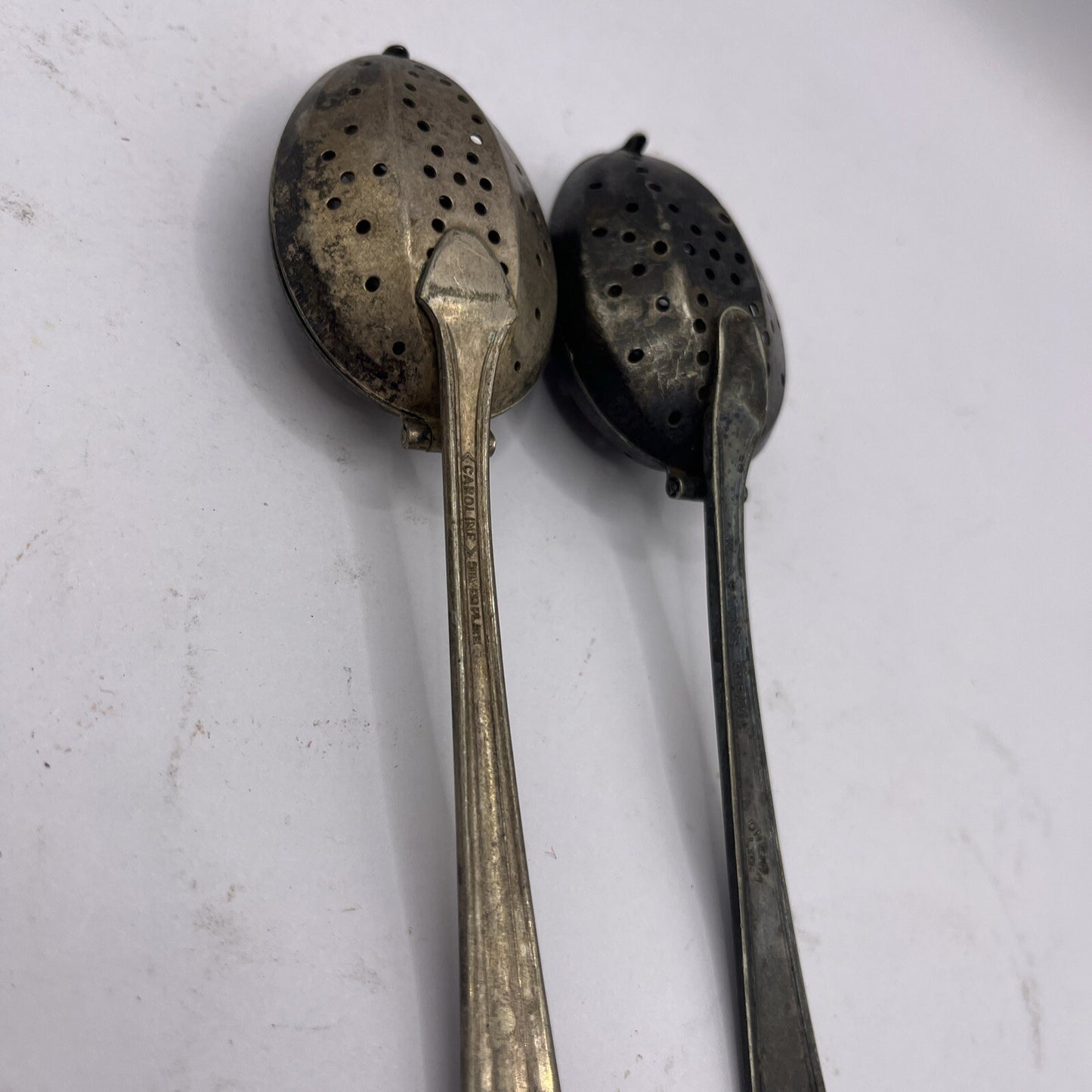 2 Tea Infuser Strainer Spoon One Is Wm A Rogers A1 Plus Oneida Silverplate