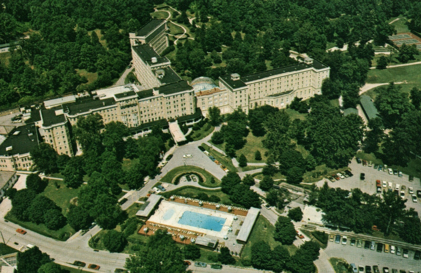 French Lick Sheraton Hotel and Country Club Indiana Hotel Motel Postcard