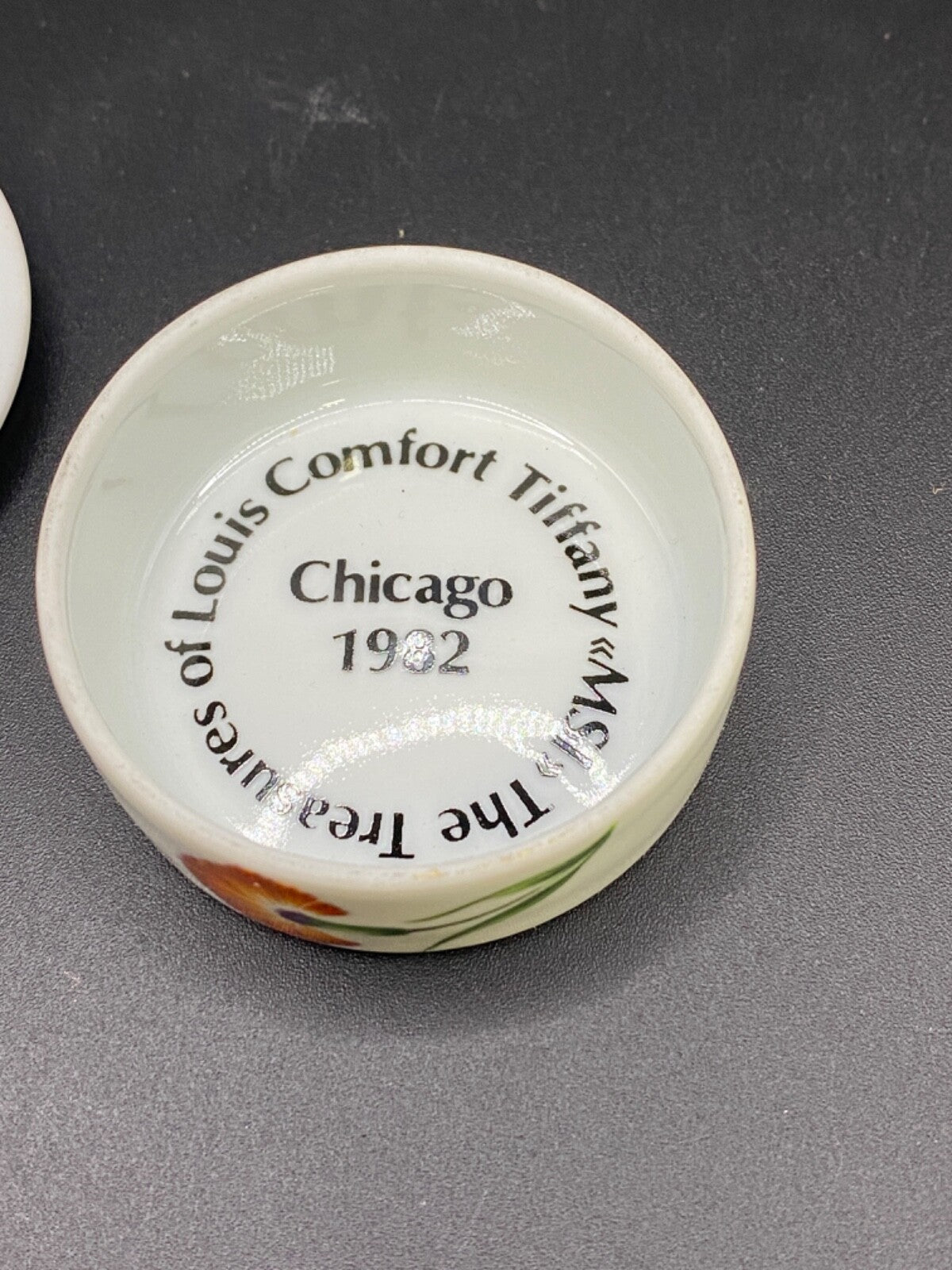 LIMOGES FRANCE Tiffany & Co Garden Trinket Box Main Hand-painted 1982 Chicago