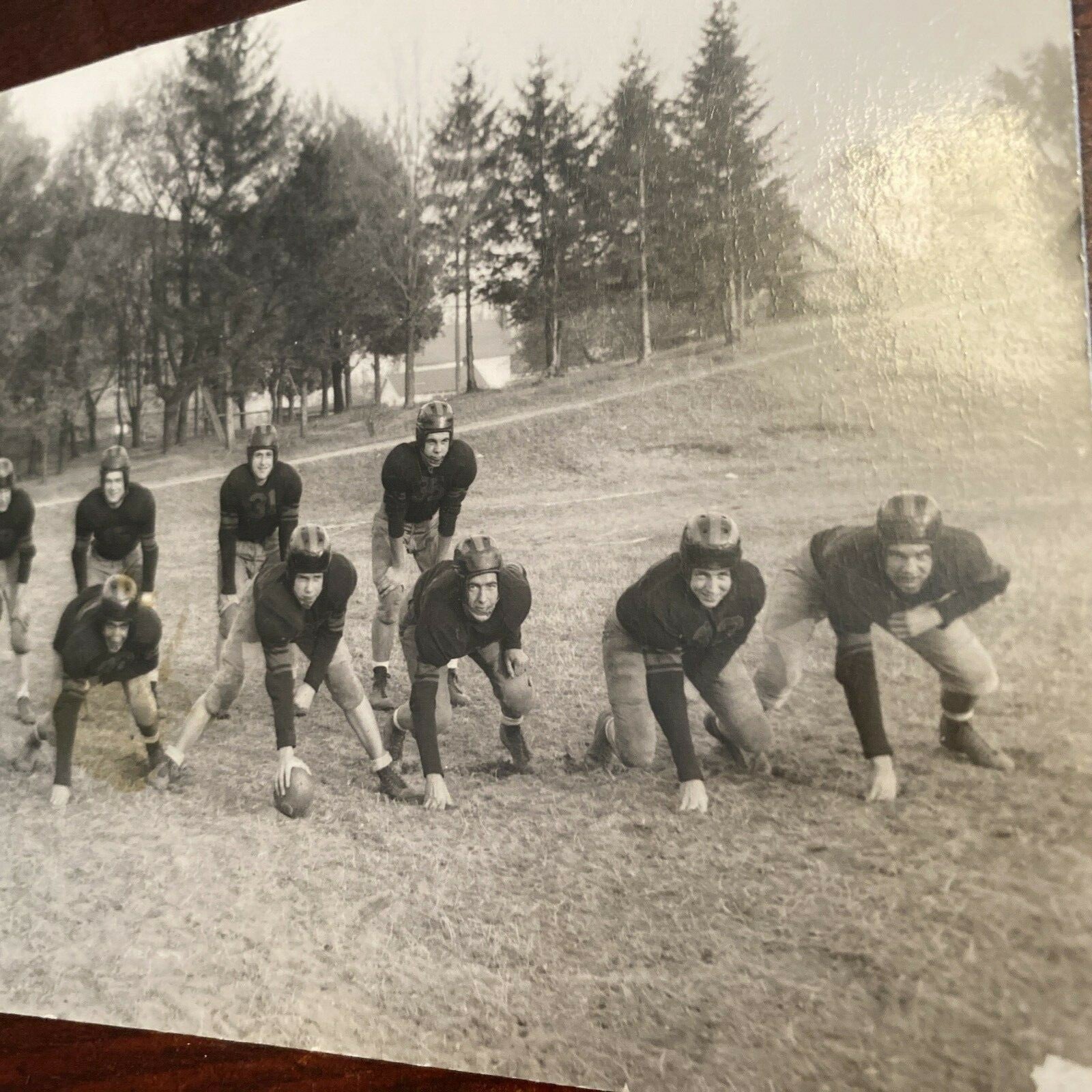 5 x 7 1940's Real Photo Mancelona MI Michigan vintage Football Photography