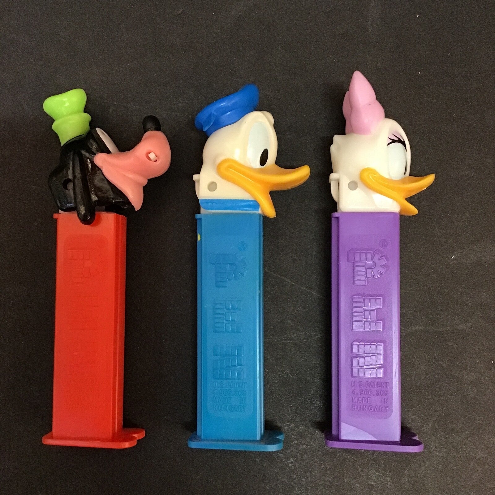 Vintage Disney Pez Dispensers Goofy, Donald Duck and Daisy Duck