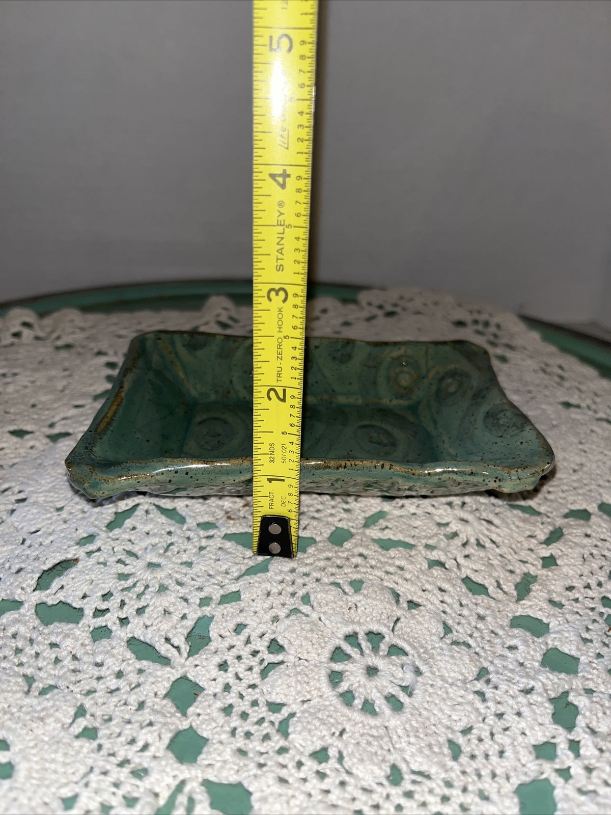 Studio Art Pottery Trinket Dish / Soap Dish  USA Made 5"