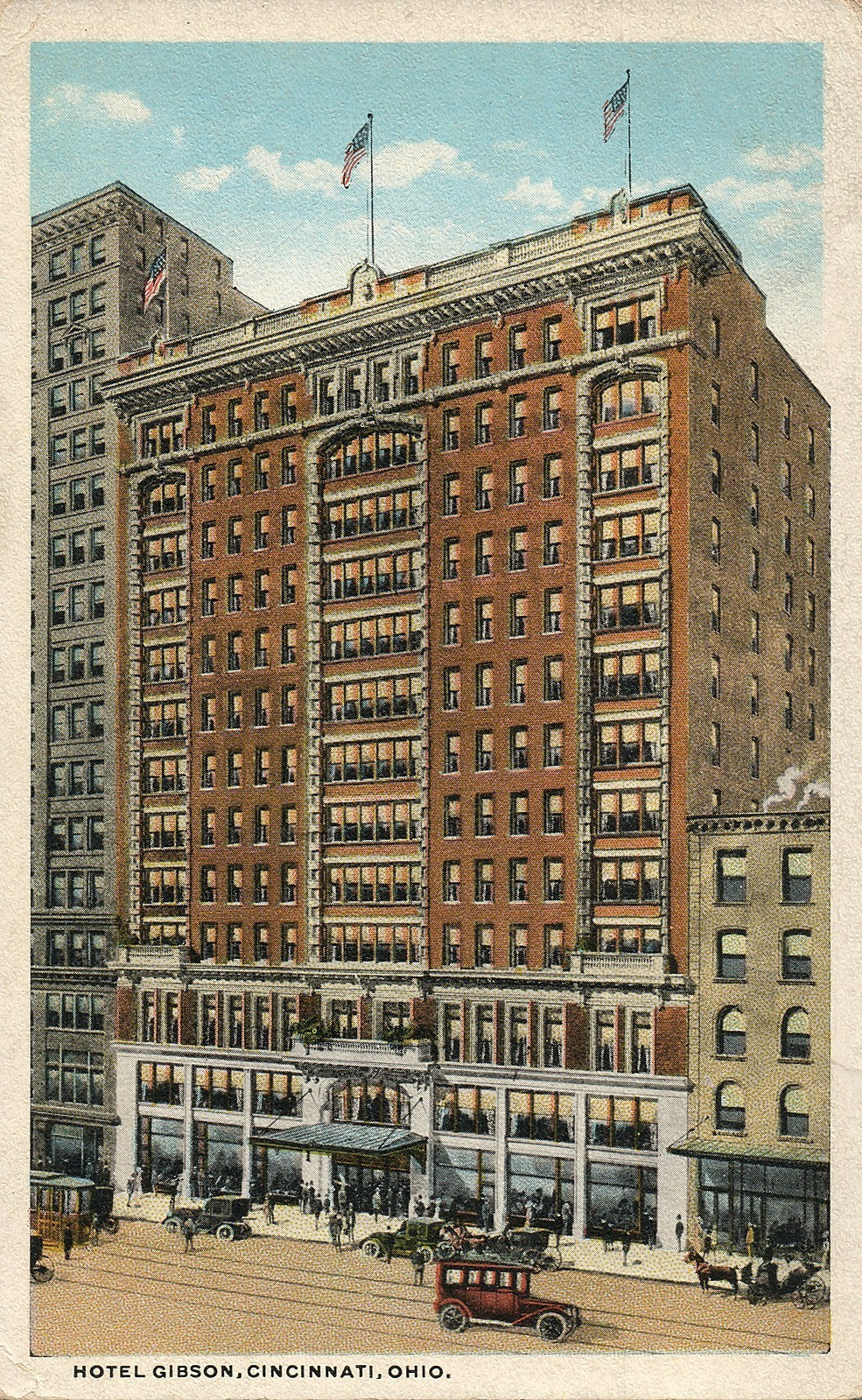 Hotel Gibson Cincinnati OH Ohio Postcard