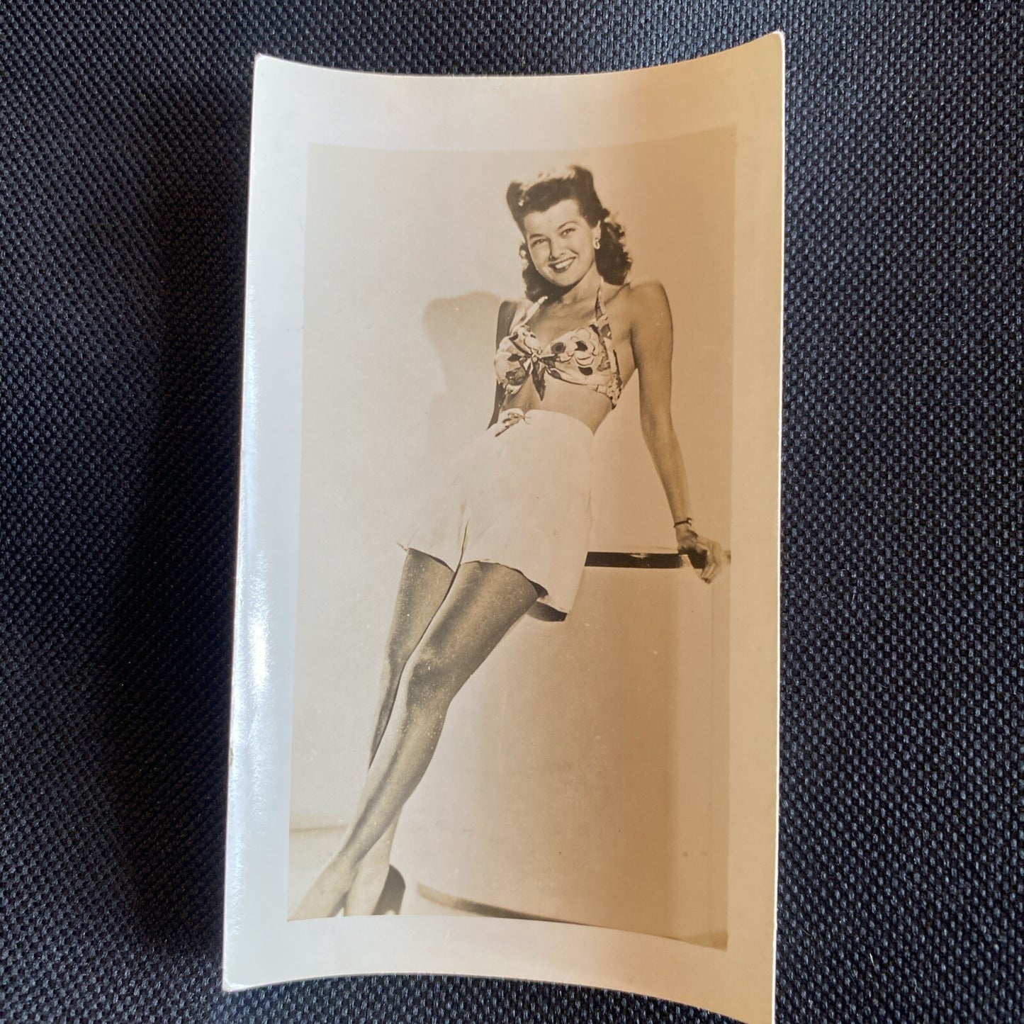 Real Photo Trudy Marshall 2.5" x 4" Hollywood Movie Star Fan Club