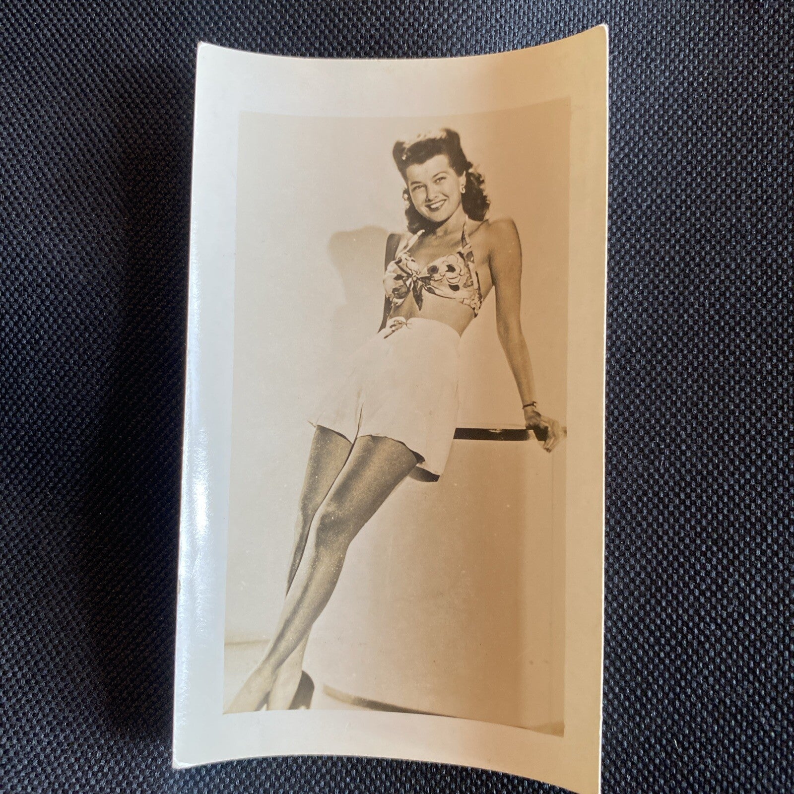 Real Photo Trudy Marshall 2.5" x 4" Hollywood Movie Star Fan Club