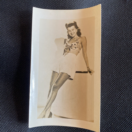 Real Photo Trudy Marshall 2.5" x 4" Hollywood Movie Star Fan Club