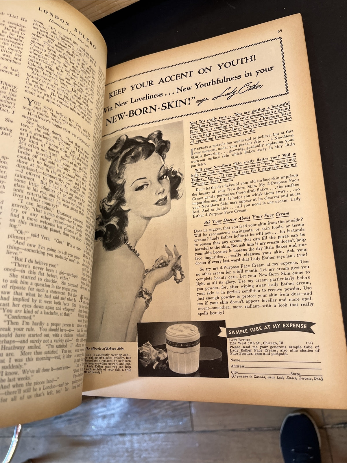 March 1941 REDBOOK Magazine Orig. Mailing Wrapper Agatha Christie Novel of Month